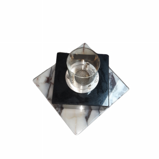 Tabletop Marble Patterned Fireplace - Luxury Bioethanol Fire Place Mini Personel Desktop Bioethanol Fireplaces Decorative Gifts